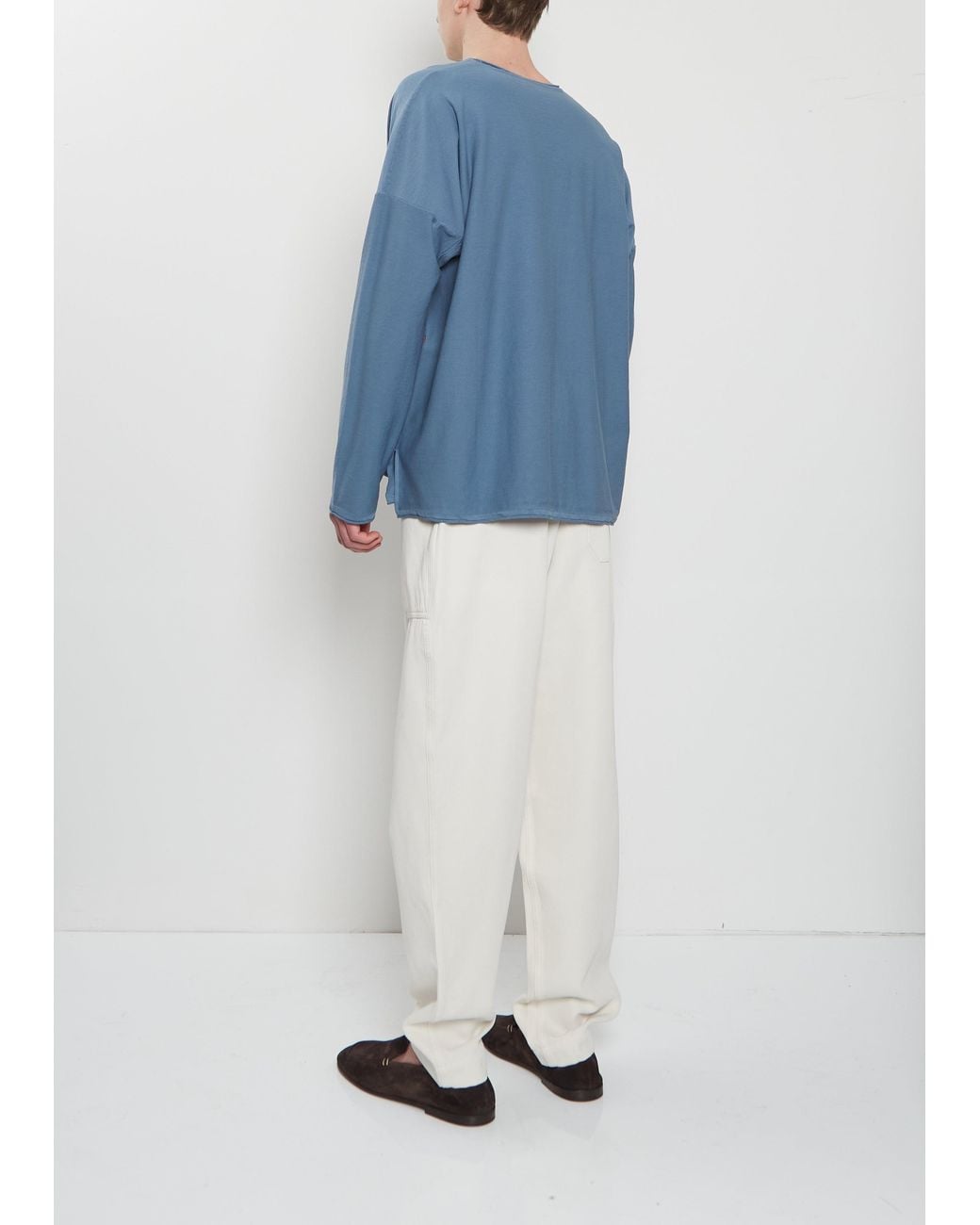 Casey Casey Blue Overdyed Long Sleeve Shirt