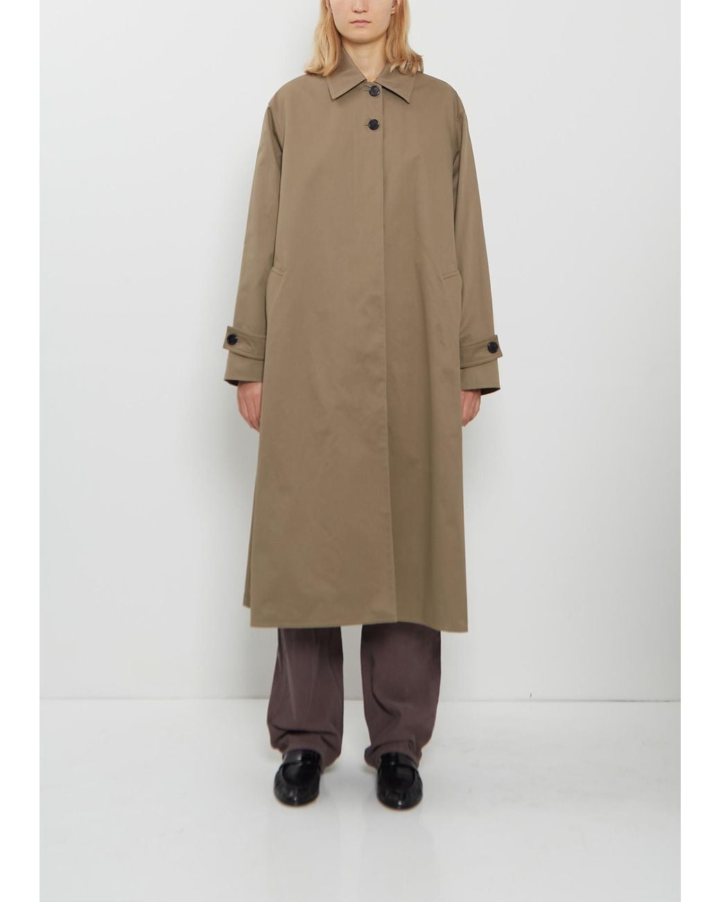The Row Natural Lolana Cotton Coat