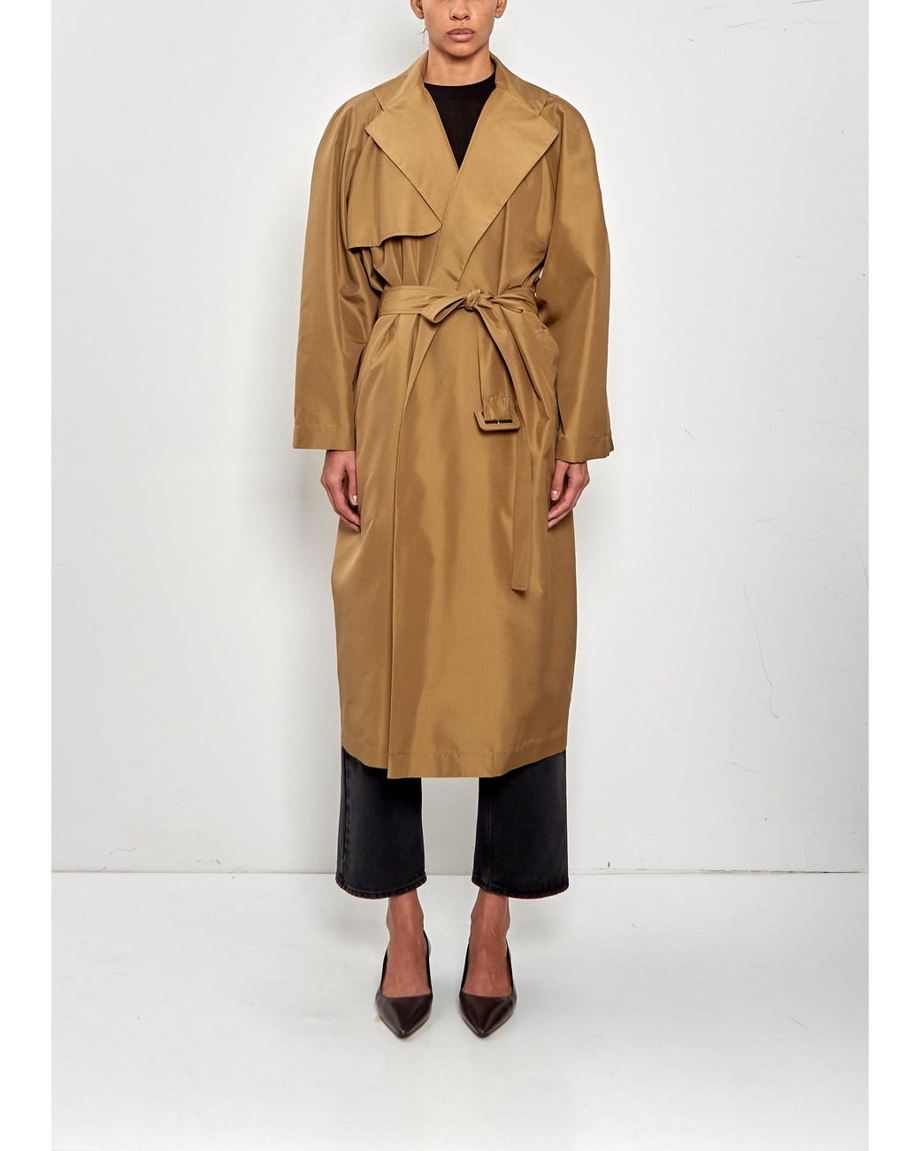 The Row Natural Amapola Silk Coat