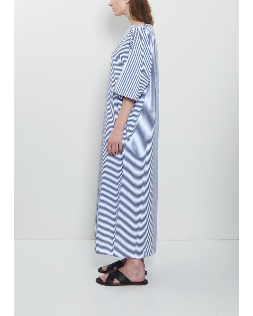 Meta Campania Collective Blue Oona Batwing Stripe Dress