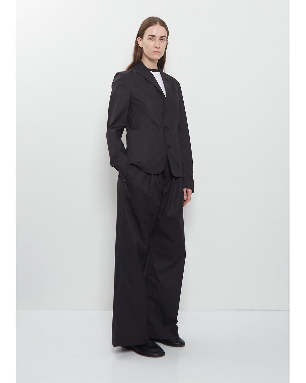 Meta Campania Collective Black Lee 3-button Light Cotton Formal Jacket