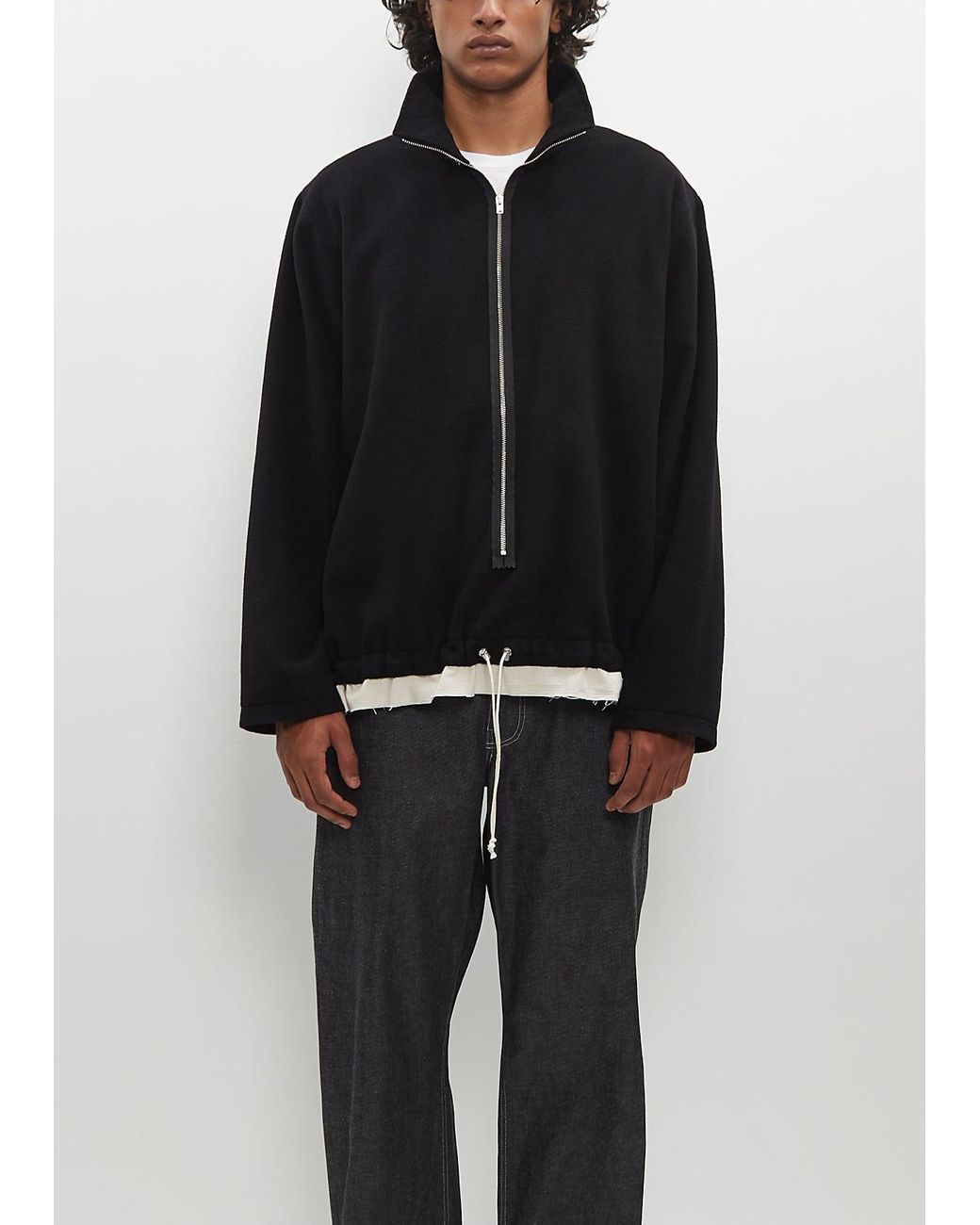 Camiel Fortgens Fleece Anorak in Black | Lyst UK 