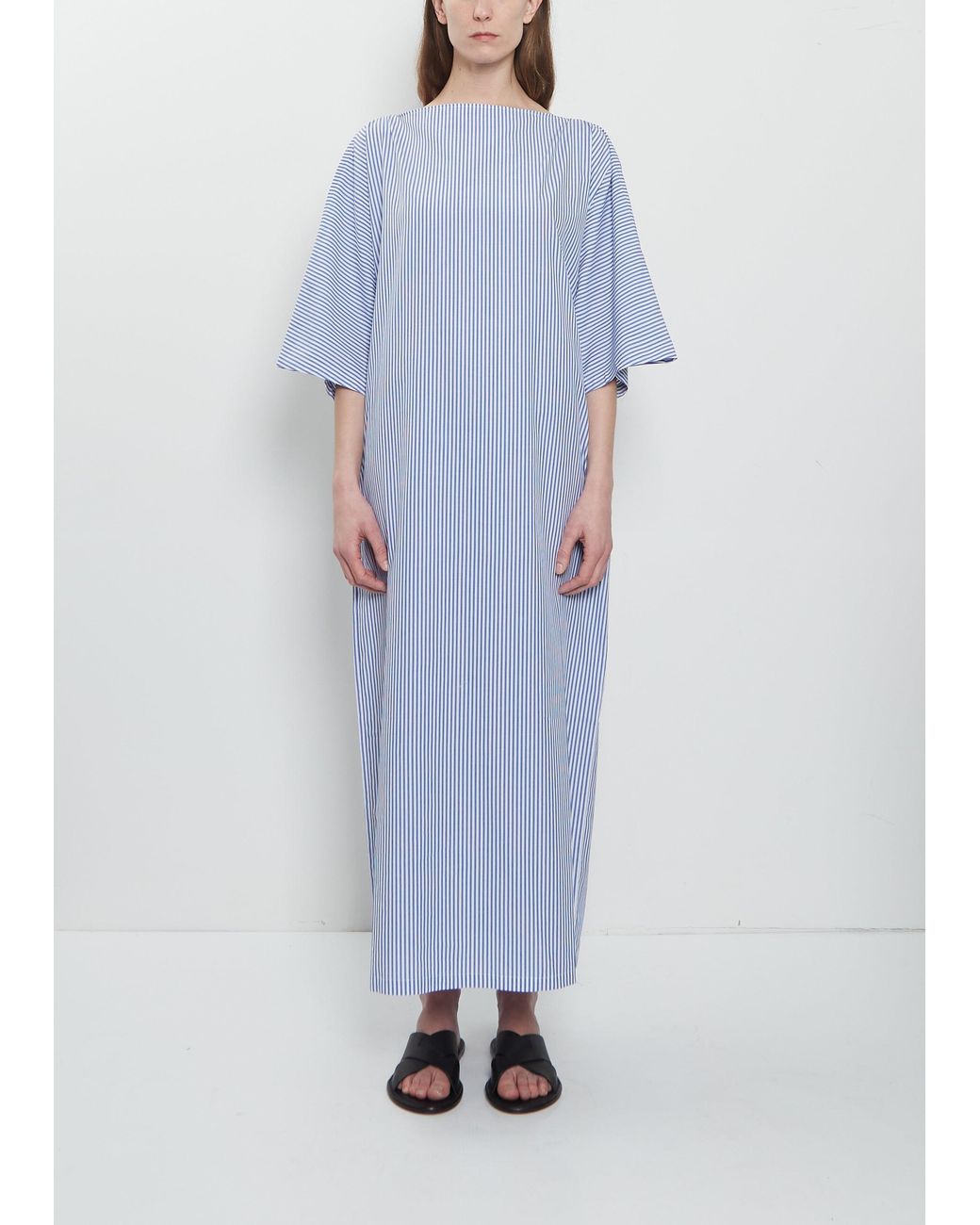 Meta Campania Collective Blue Oona Batwing Stripe Dress