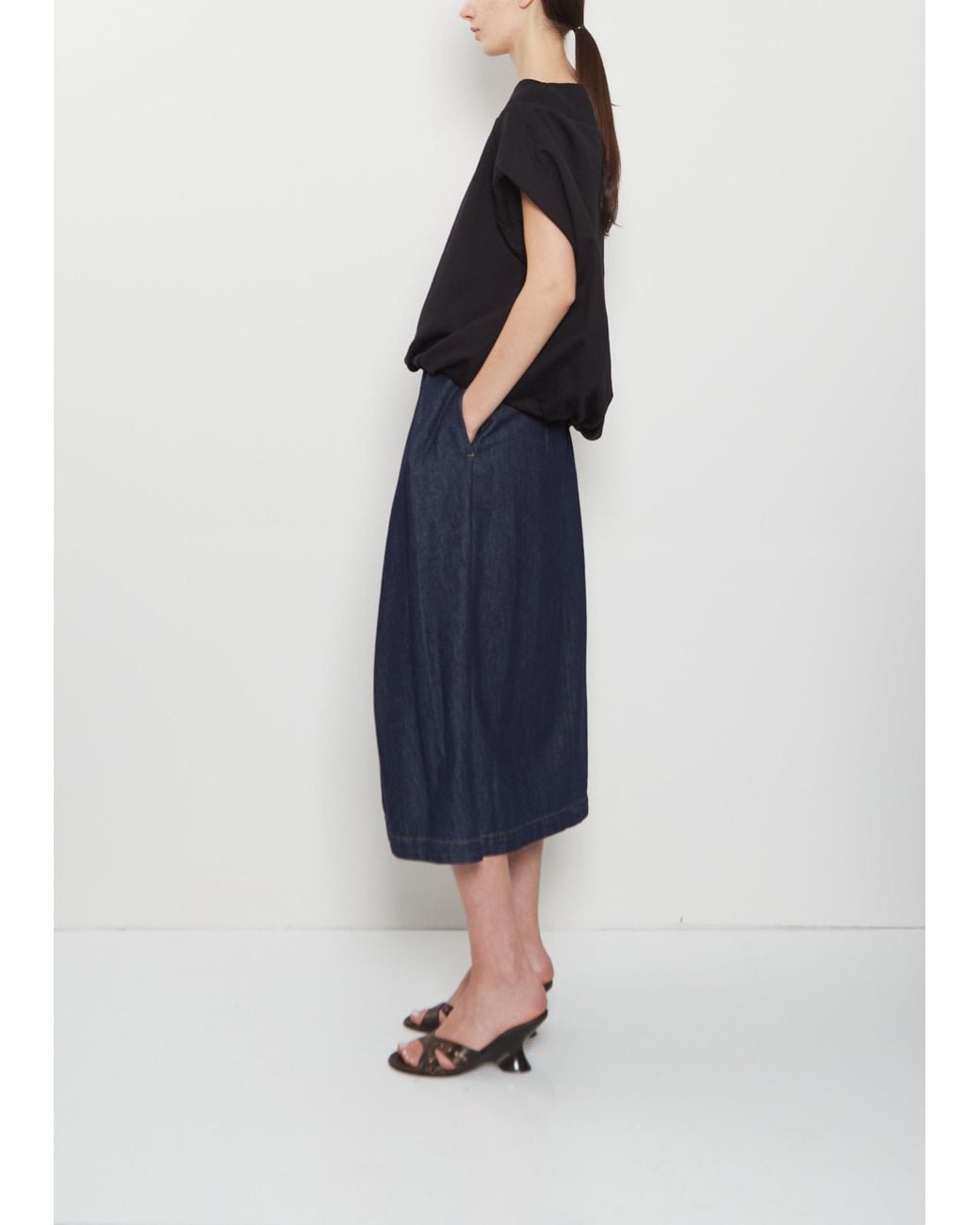 Dries Van Noten Blue Hamels Cotton Top