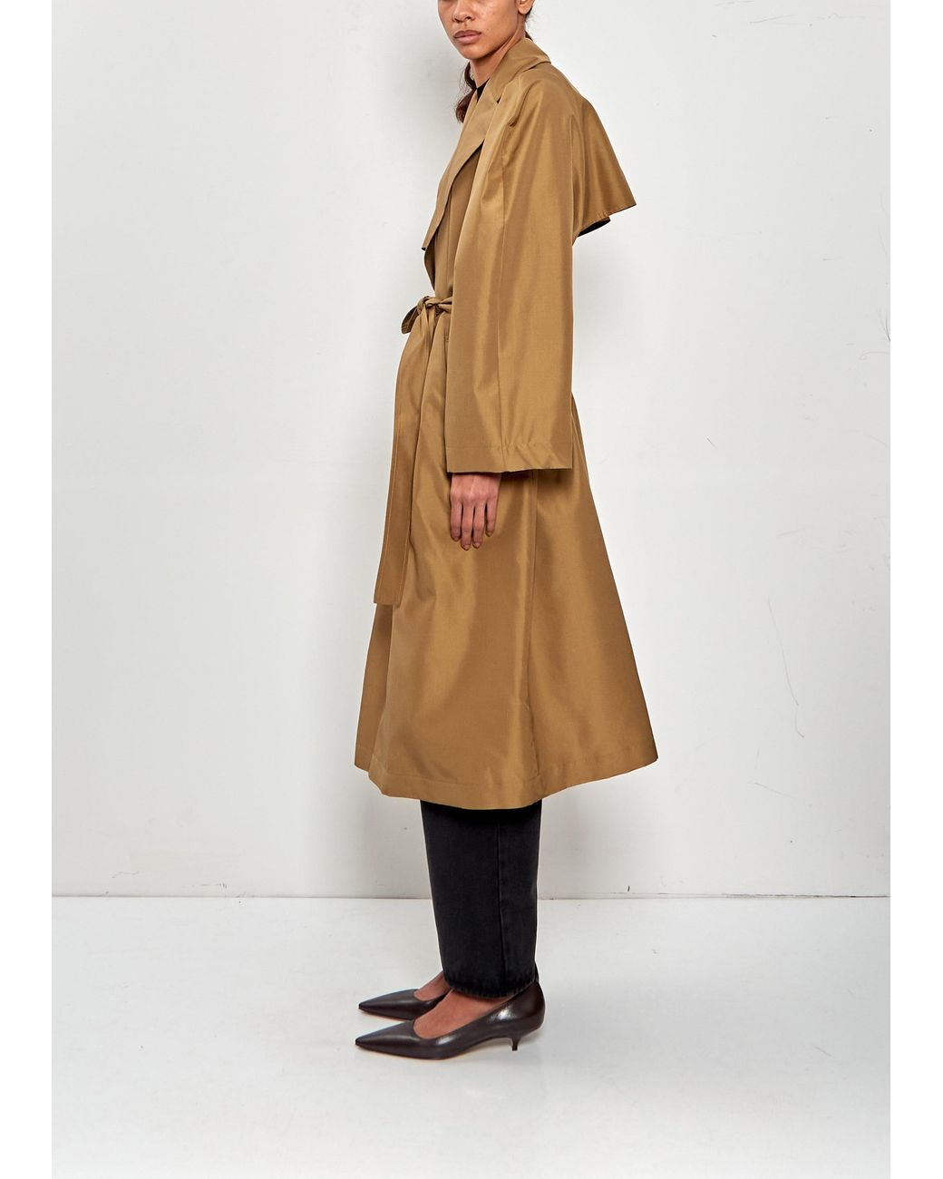 The Row Natural Amapola Silk Coat