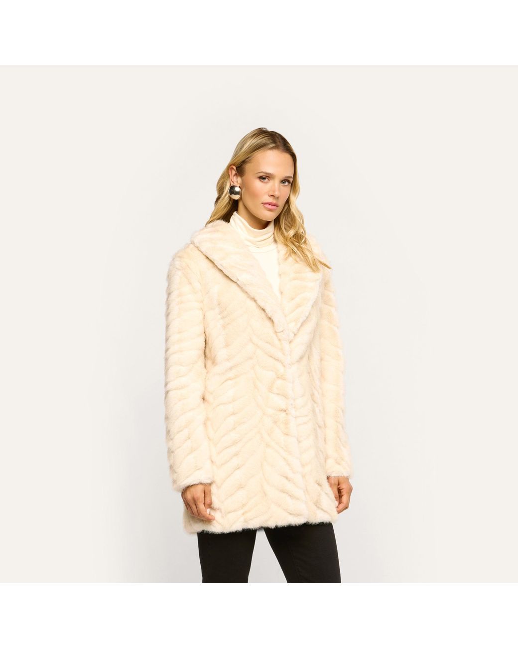 L'Agence Natural Toira Faux Fur Coat