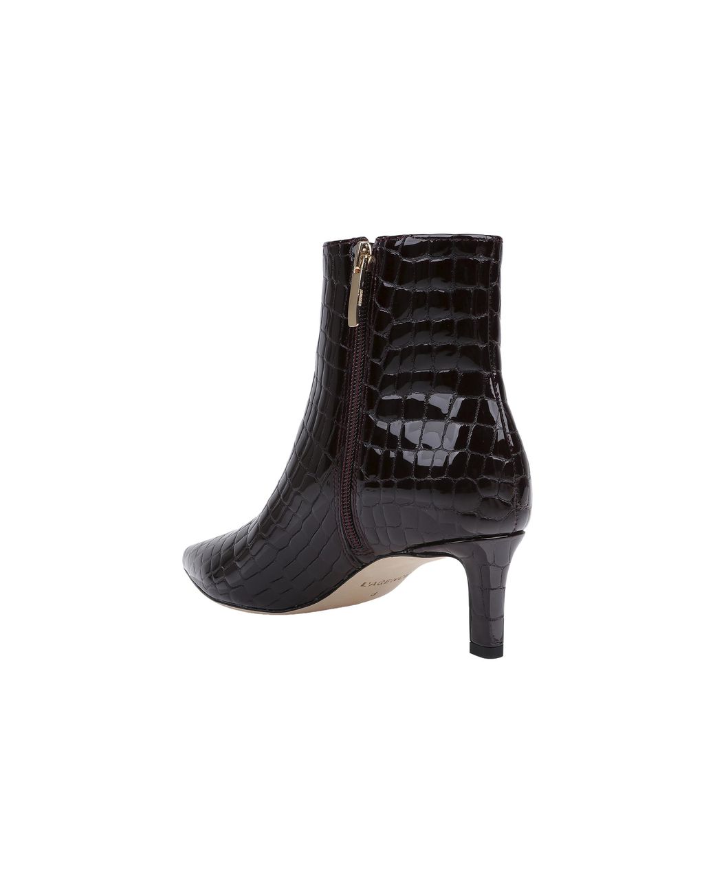 L'Agence Black Lilly Kitten-Heel Bootie