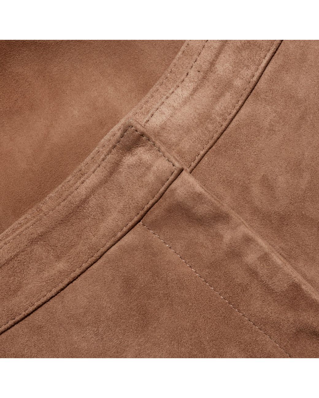 L'Agence Natural Livvy Suede Straight-Leg Trouser
