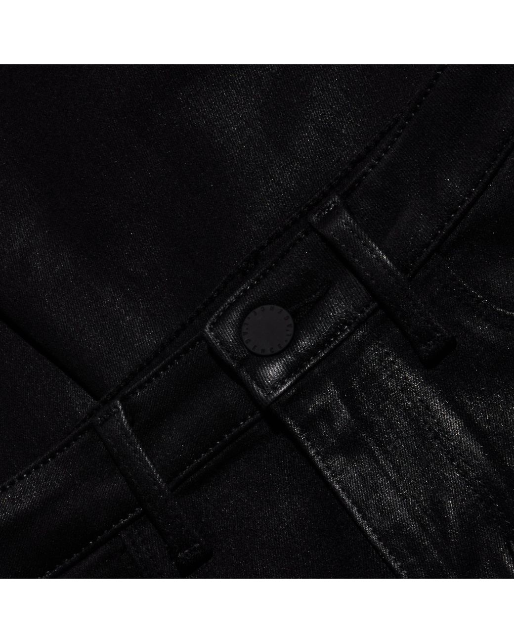 L'Agence Black Selma Feather Coated Jean