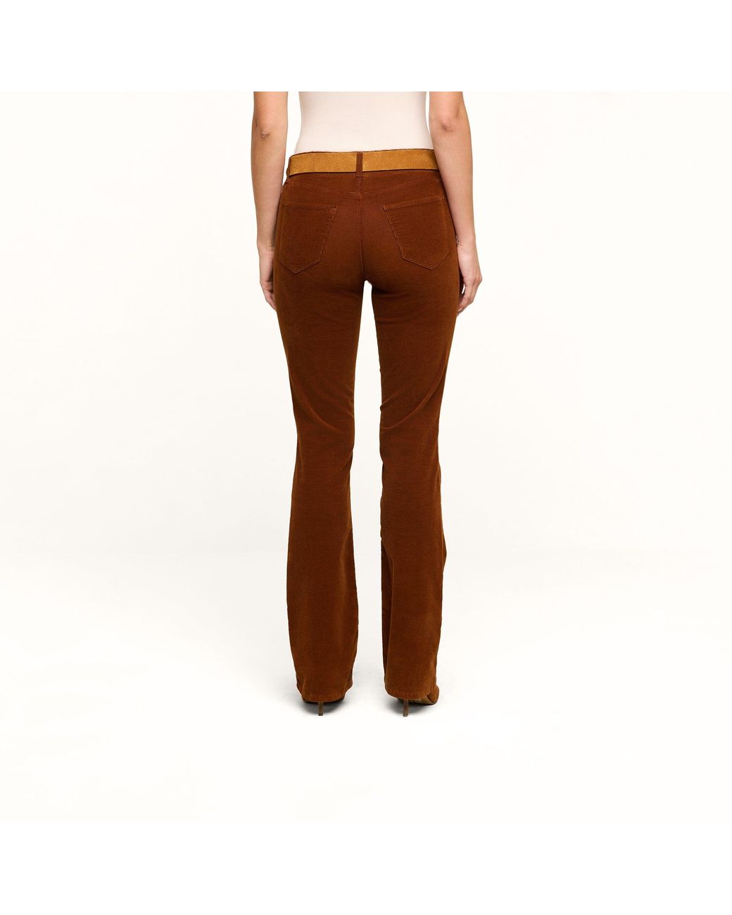 L'Agence Brown Saffia Corduroy Pants