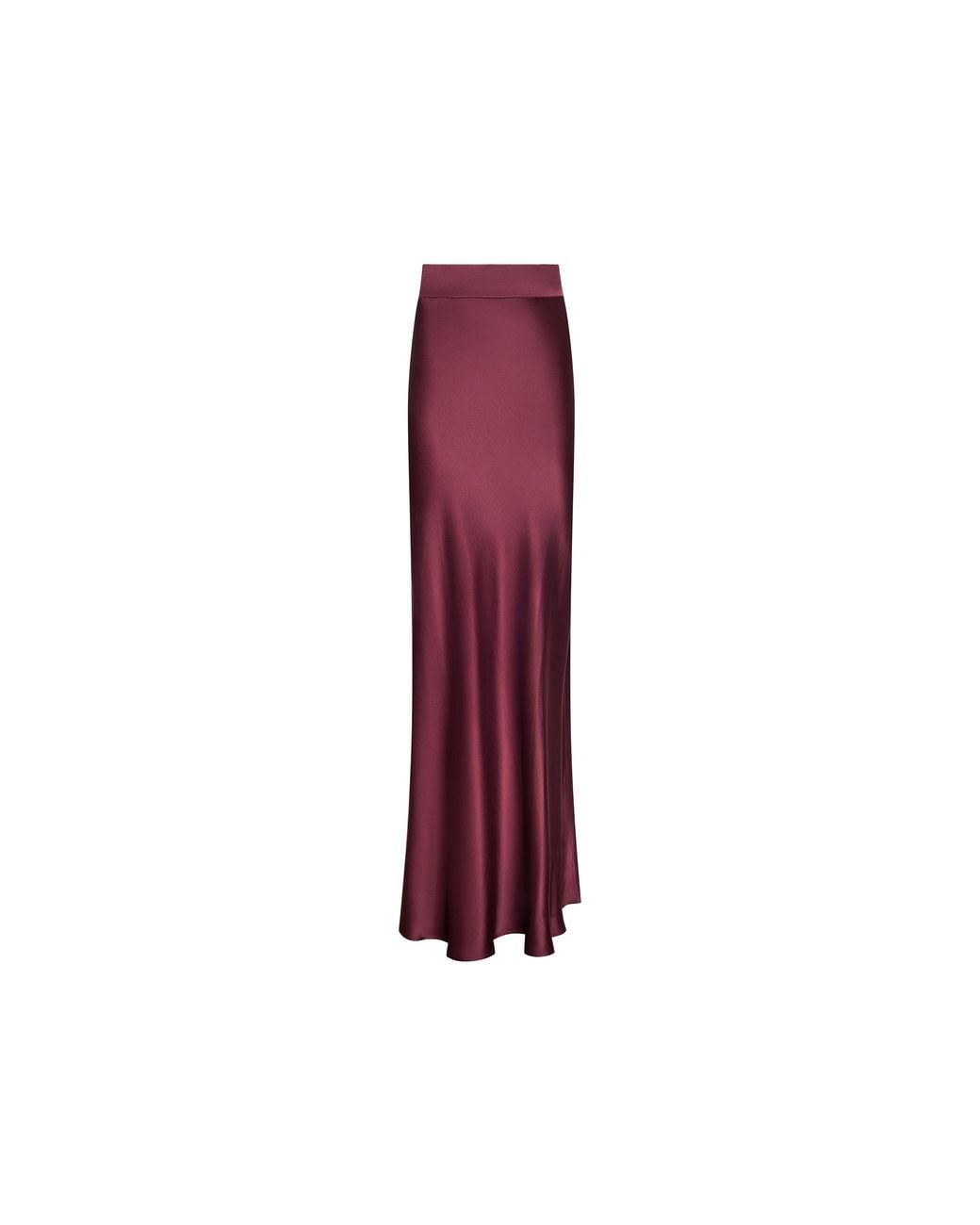 L'Agence Pink Ryker Silk Maxi Skirt