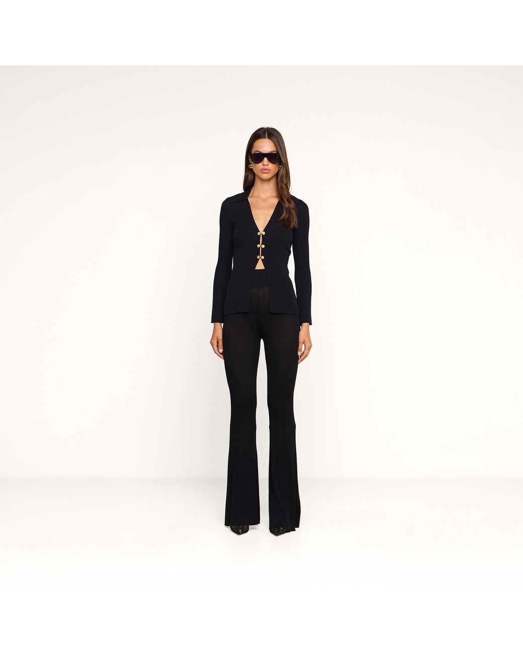 L'Agence Black 'Agence Kaye Cardigan Top