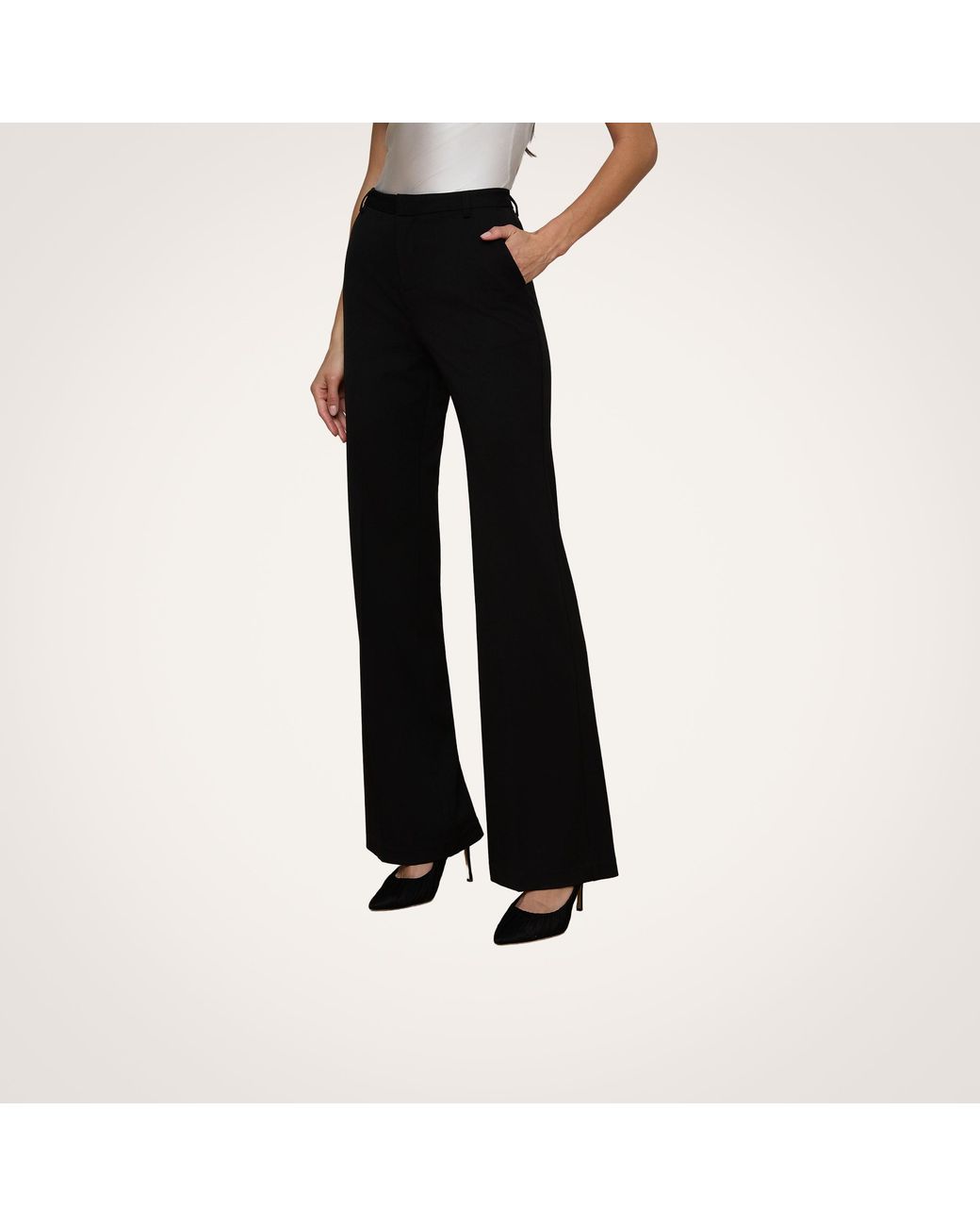 L'Agence White Frances Bootcut Trouser