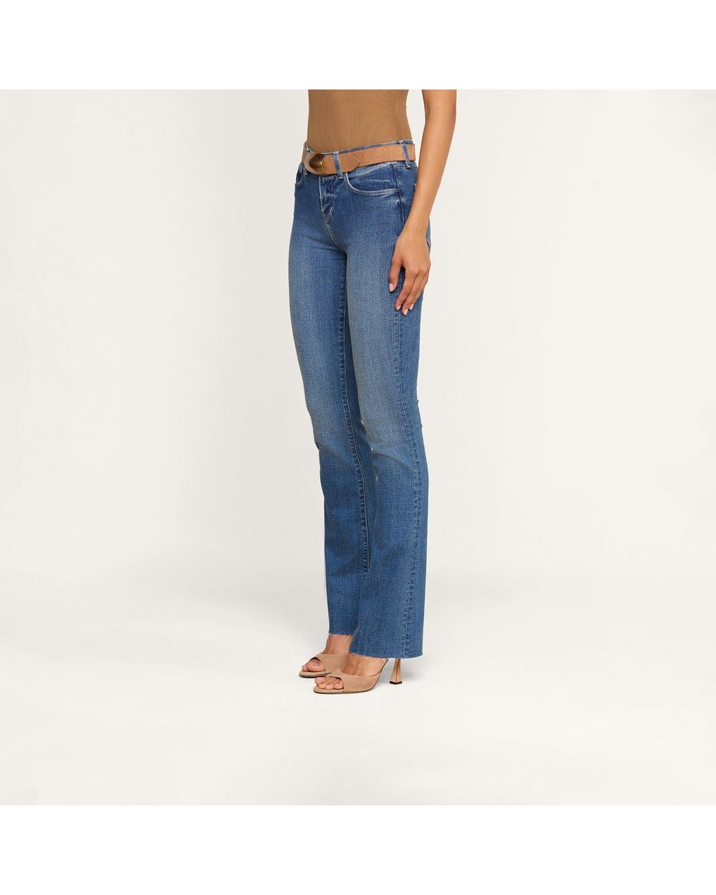 L'Agence Blue Ruth Straight-Leg Jean