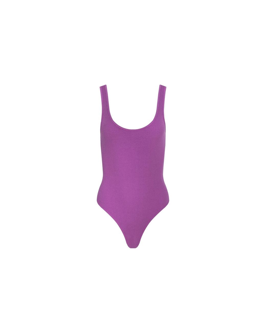 L'Agence Purple Nica Scoopneck Bodysuit