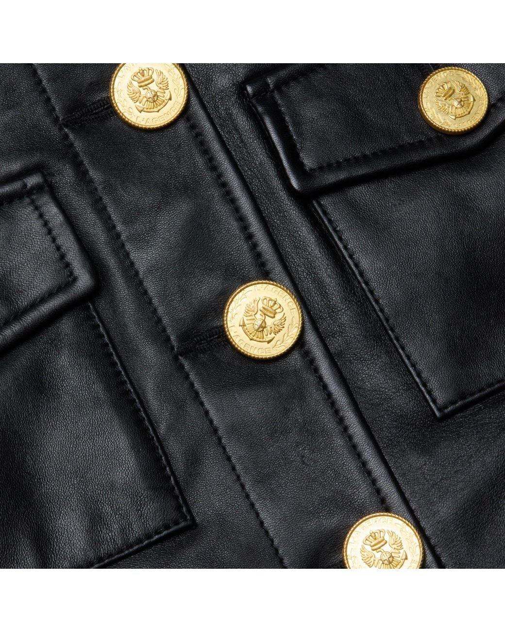 L'Agence Multicolor Kumi Cropped Leather Jacket