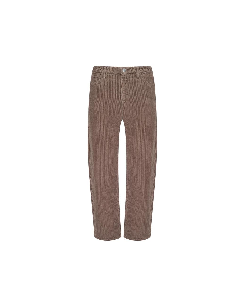 L'Agence Brown Mallis Corduroy Bow-Leg Pants