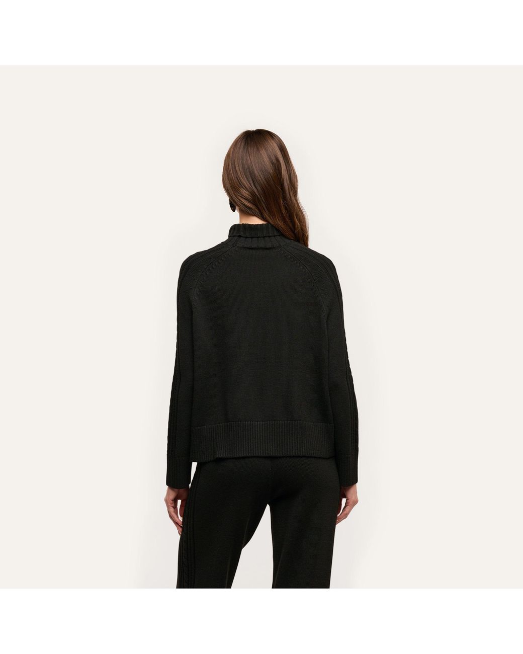 L'Agence Black Sandrina Turtleneck