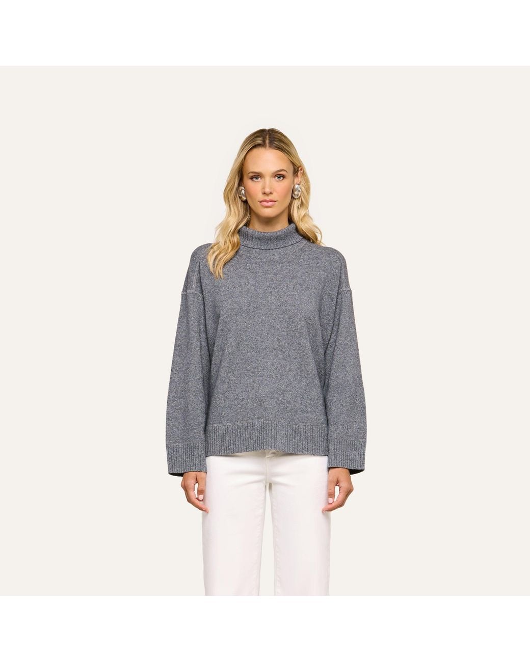 L'Agence Gray 'Agence Selwyn Oversized Turtleneck