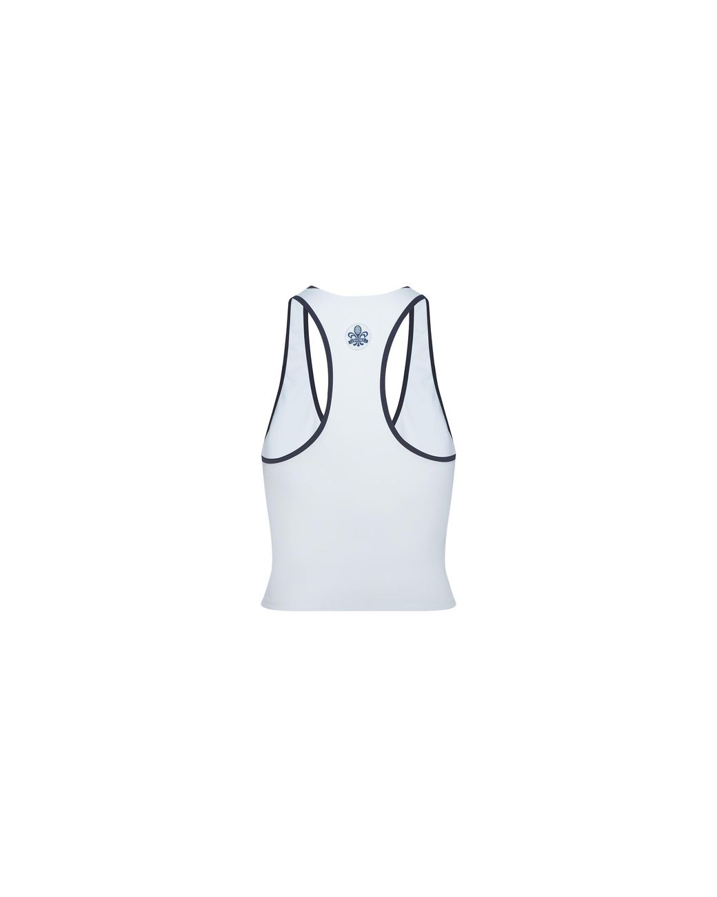 L'Agence Blue Martina Racerback Tennis Tank