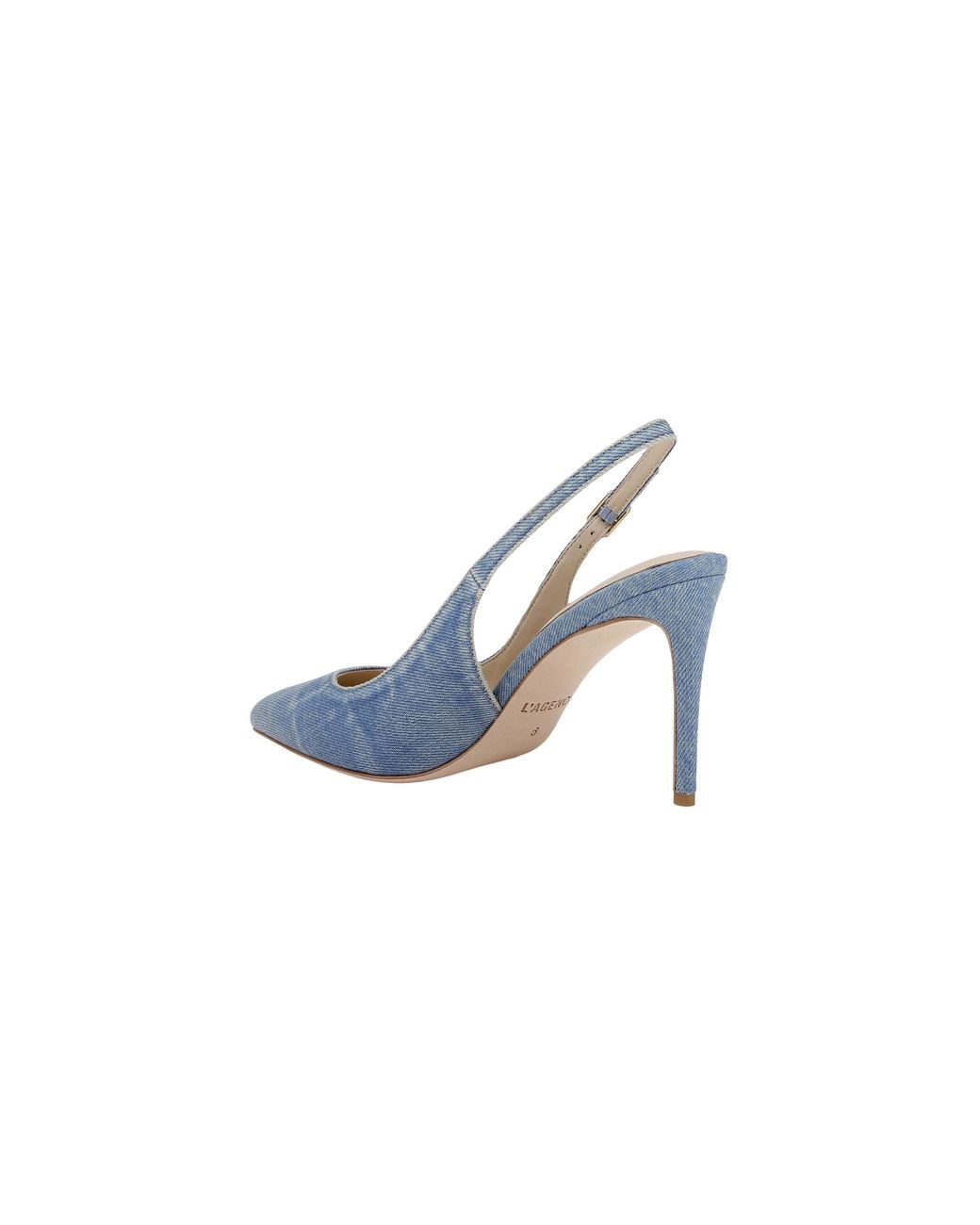 L'Agence Blue Vichy Slingback Pump
