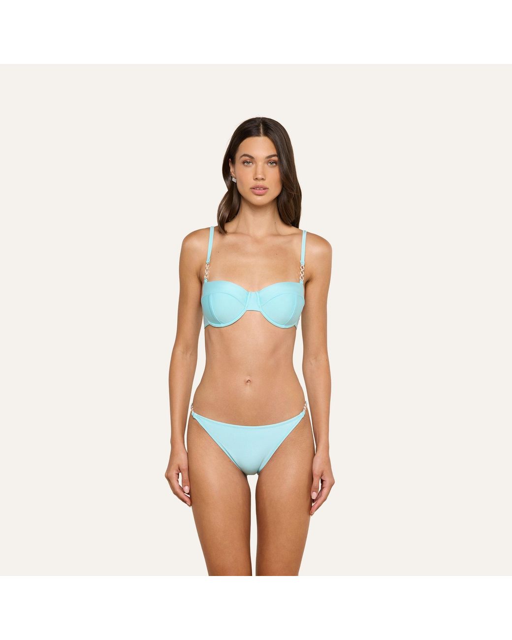 L'Agence Natural String Bikini Bottom