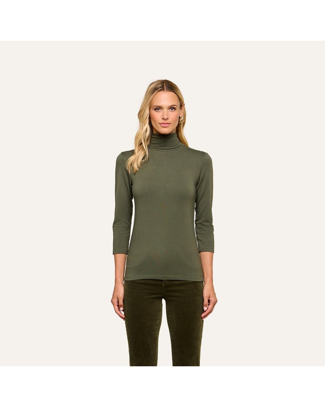 L'Agence Green 'Agence Aja Turtleneck