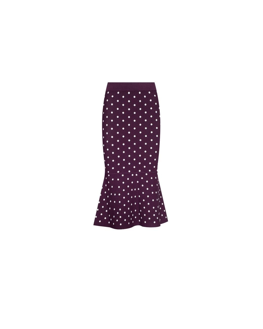 L'Agence Purple 'Agence Mae Knit Flare Skirt