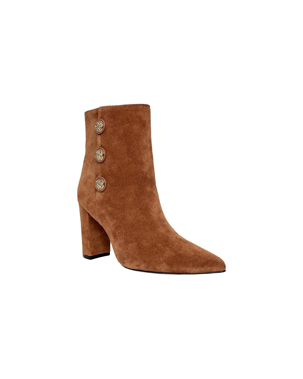 L'Agence Brown Theodora Block-Heel Bootie