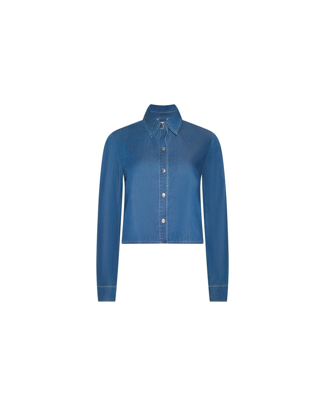 L'Agence Blue Annette Chambray Shirt