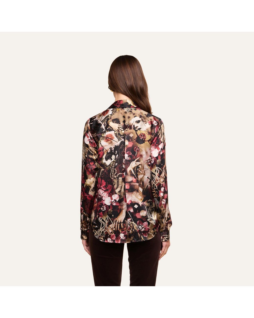 L'Agence Multicolor Tyler Silk Blouse Top