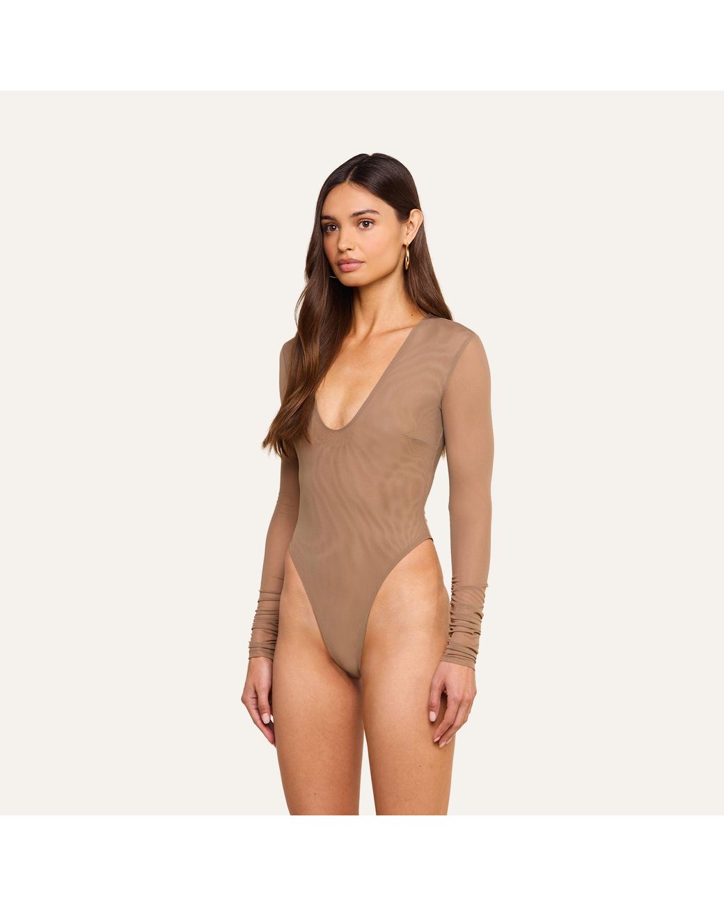 L'Agence Natural Thalassa High-Leg Bodysuit