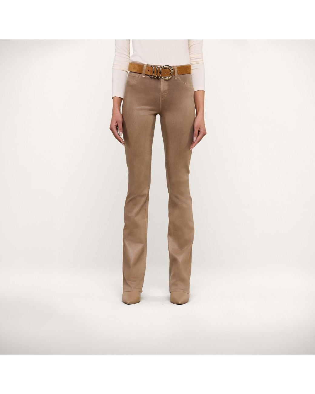 L'Agence Natural Selma Coated Bootcut Jean