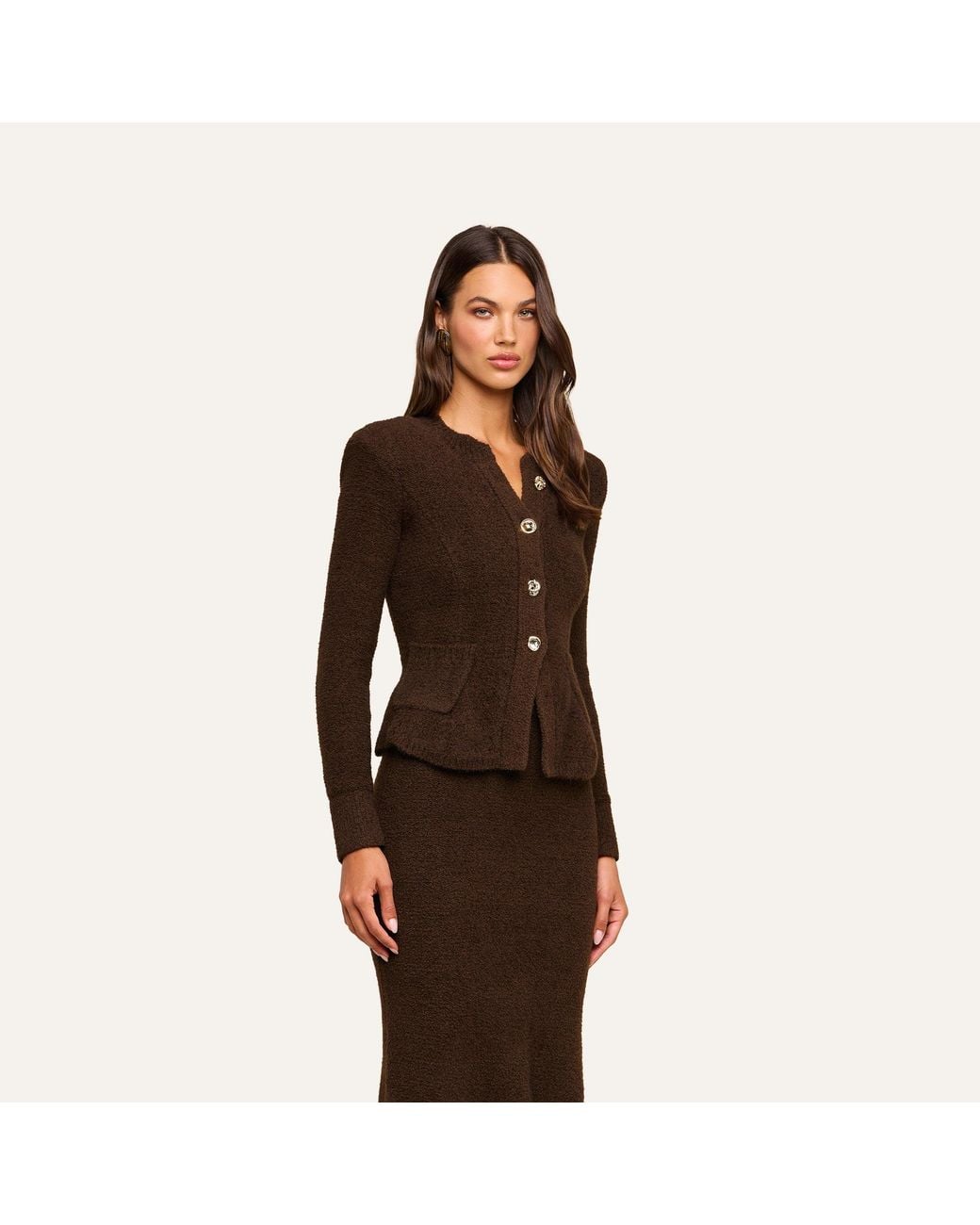 L'Agence Black Melissa Knit Cardigan