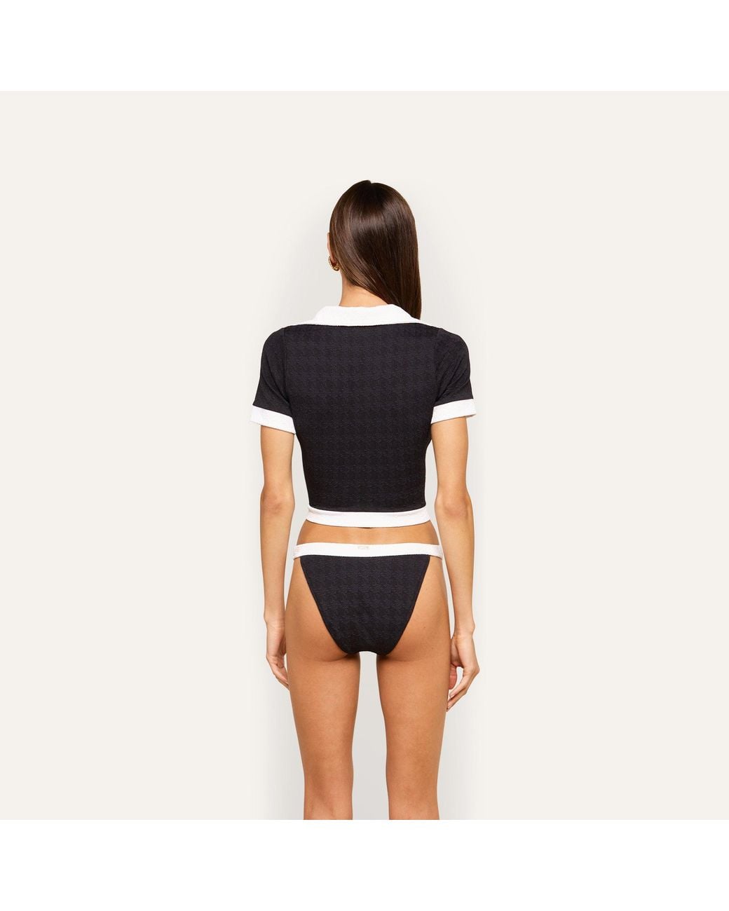 L'Agence Black Jean Bikini Bottom