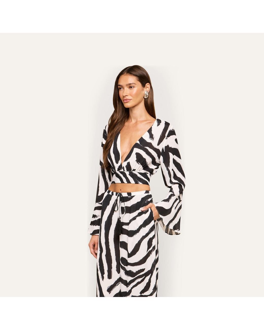 L'Agence White Ambala Cover-Up Top