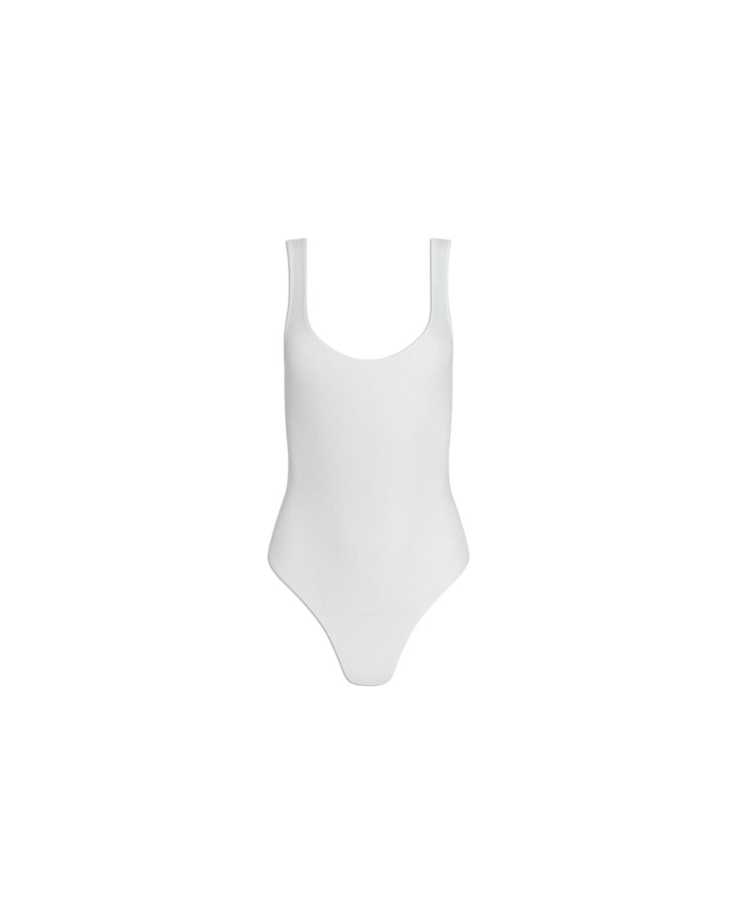 L'Agence White Nica Scoopneck Bodysuit