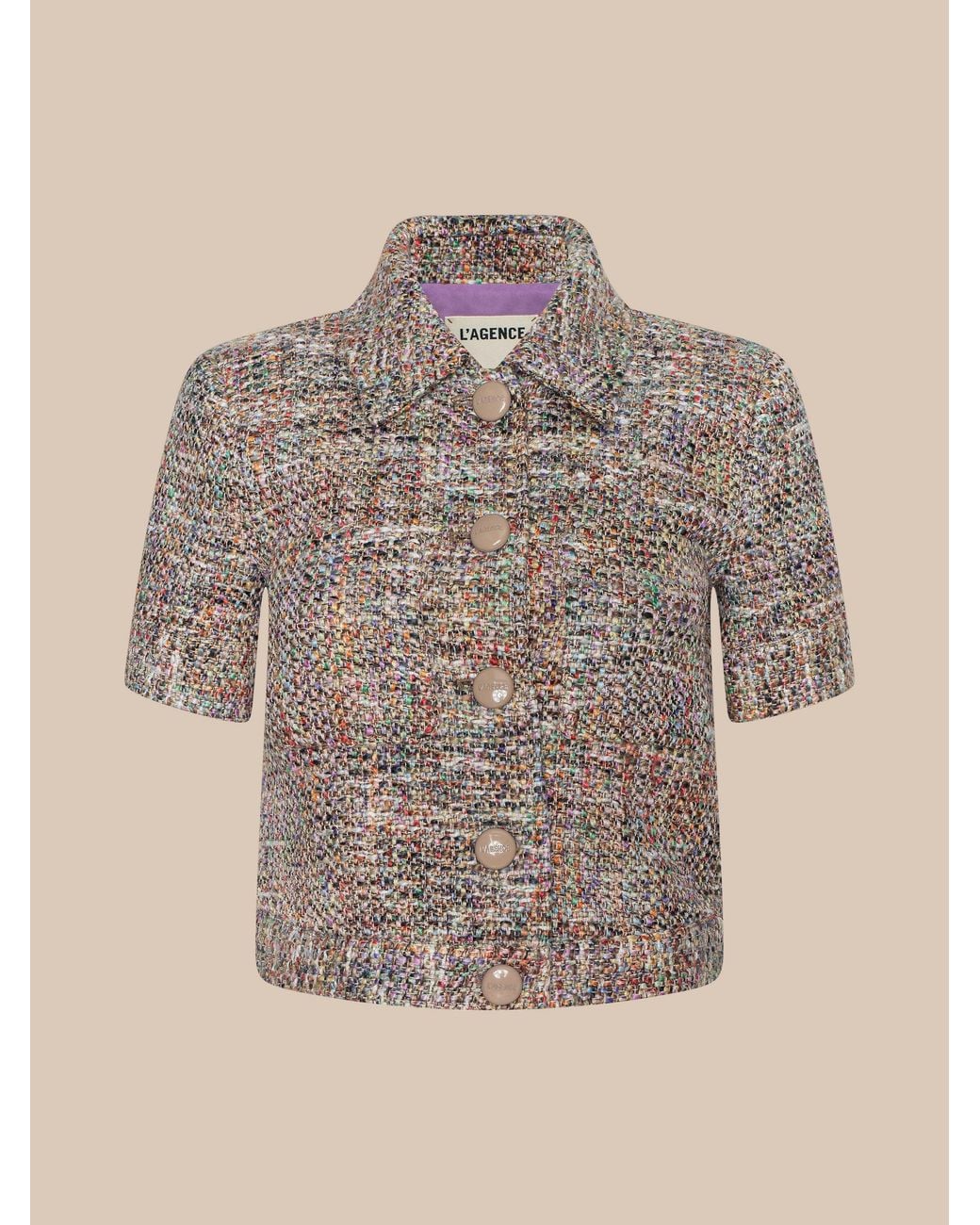 L'Agence Natural Chita Tweed Jacket