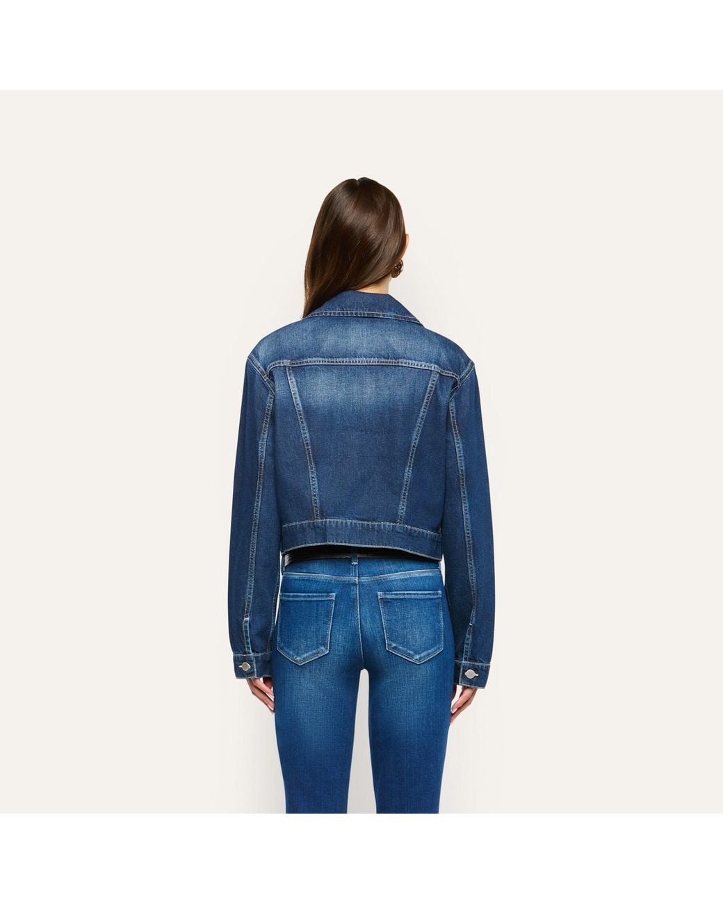 L'Agence Blue Alessia Jean Jacket
