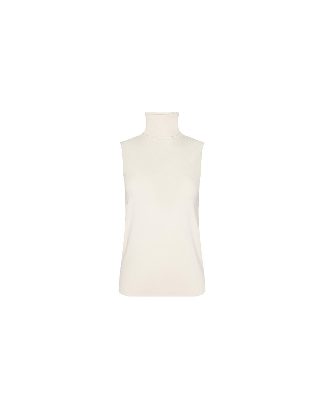 L'Agence White Ceci Sleeveless Turtleneck