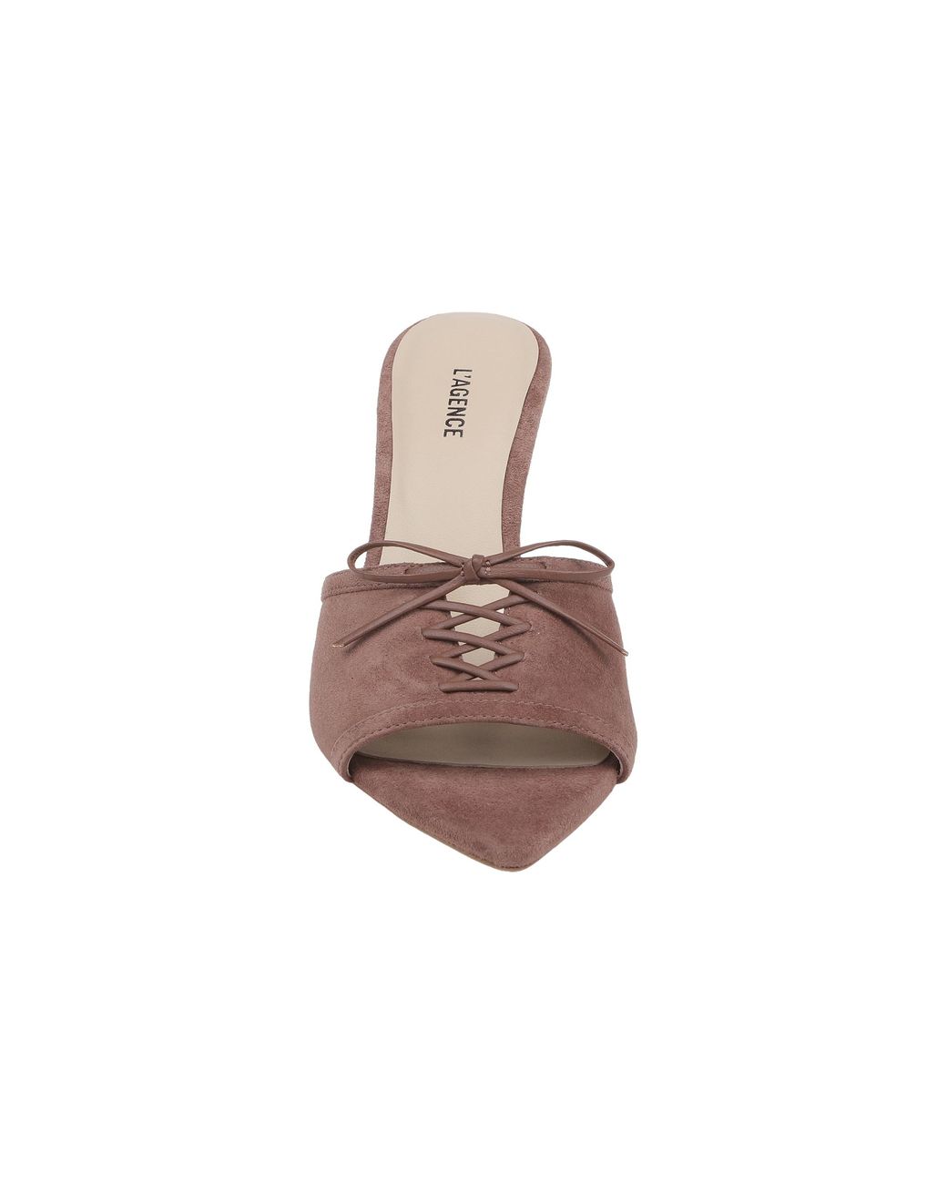 L'Agence Natural Thames Suede Sandal