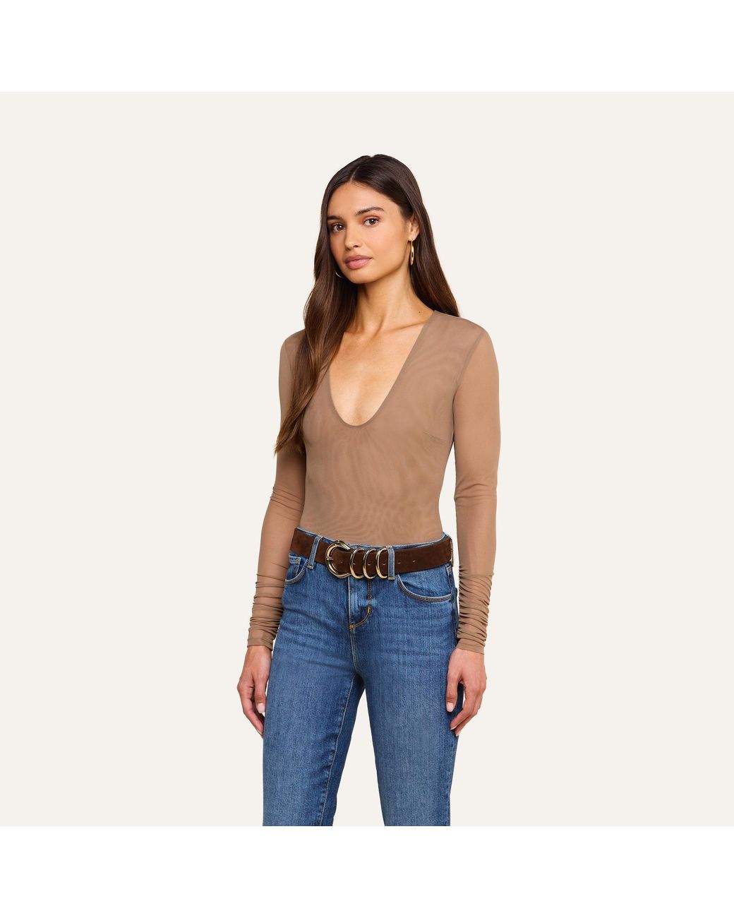 L'Agence Natural Thalassa High-Leg Bodysuit