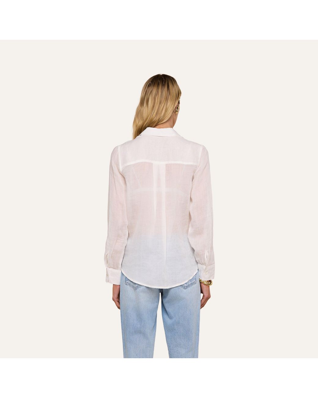 L'Agence Blue Ellery Blouse Top