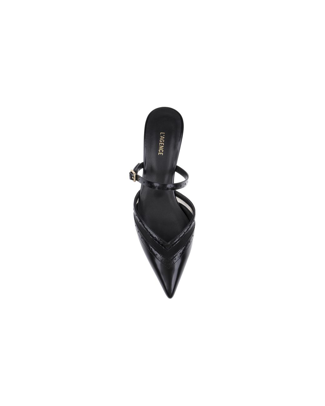 L'Agence Natural Shelbie Kitten-Heel Mule