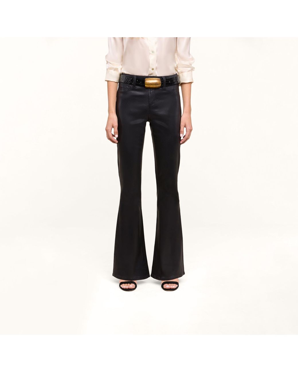 L'Agence Black Petite Marty Coated Jean
