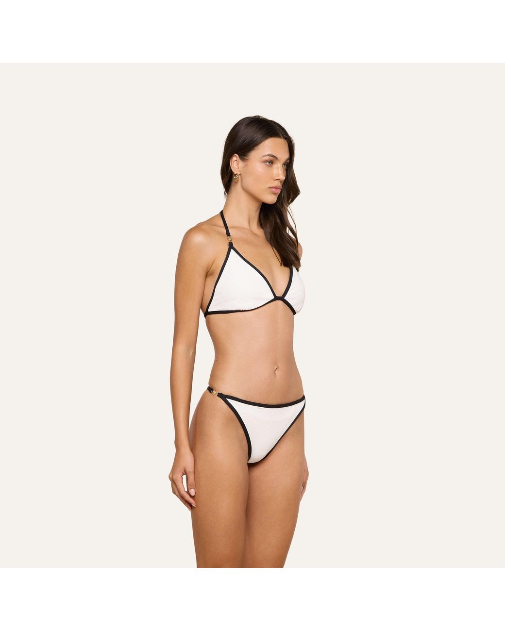 L'Agence Natural String Bikini Bottom