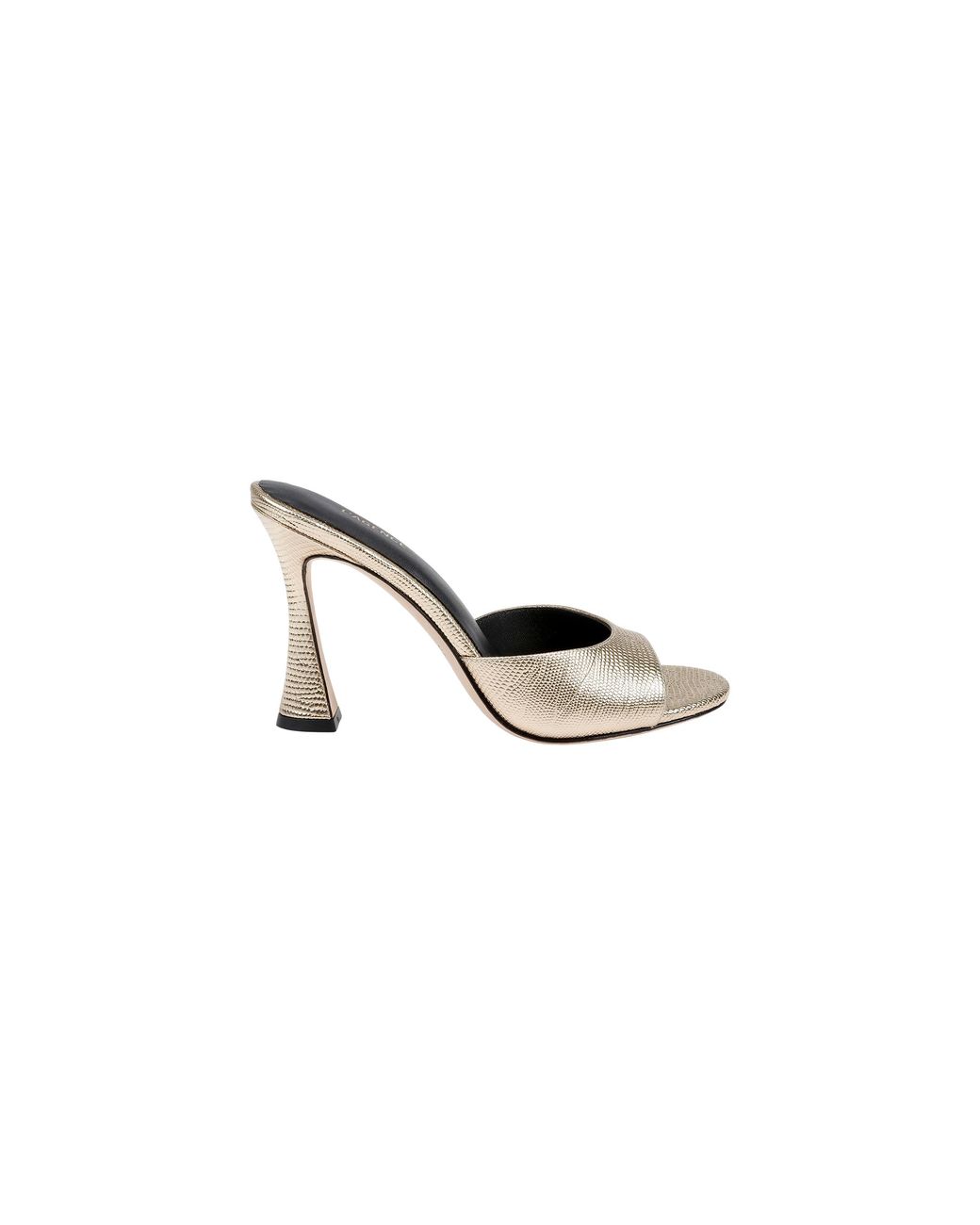 L'Agence White Avery Leather Open-Toe Mule