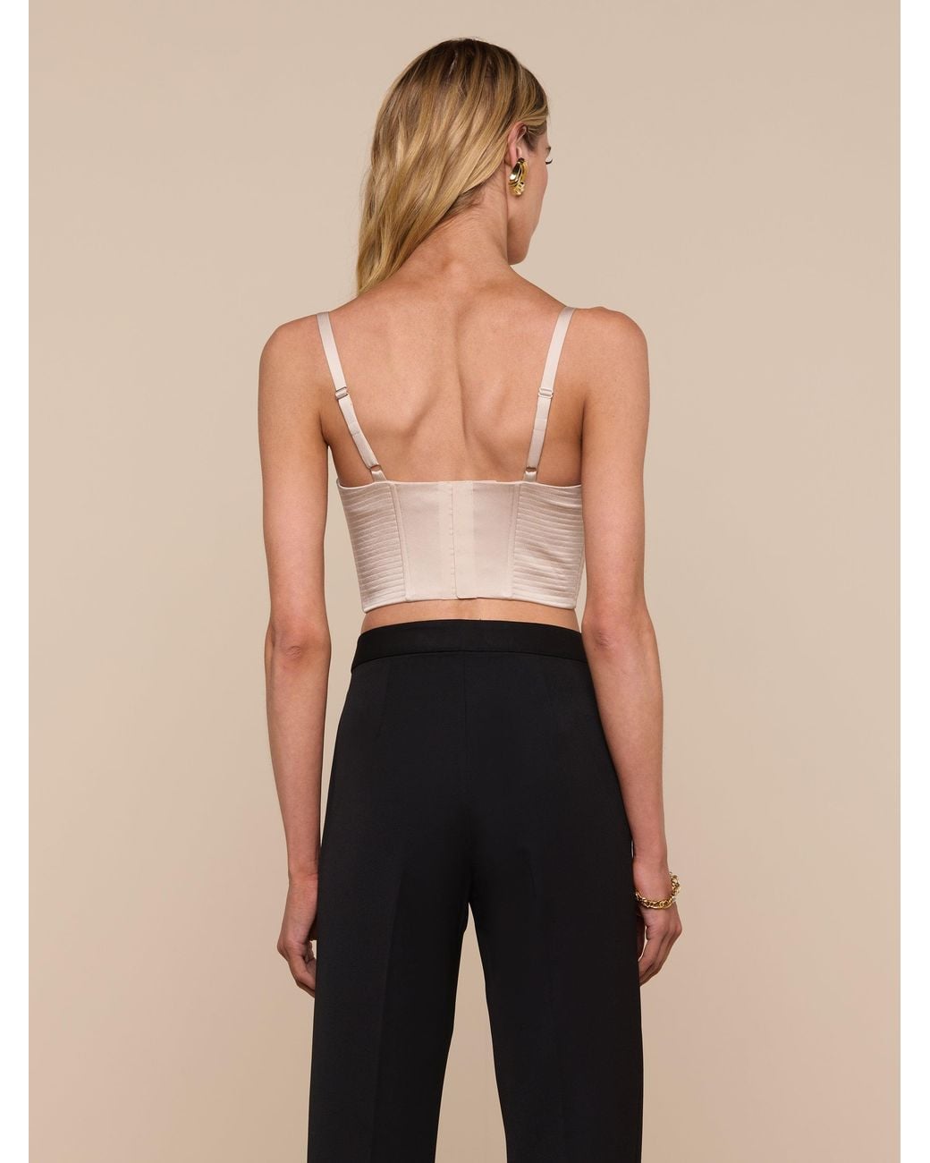 Top Bustier Nysa L'Agence en coloris Black
