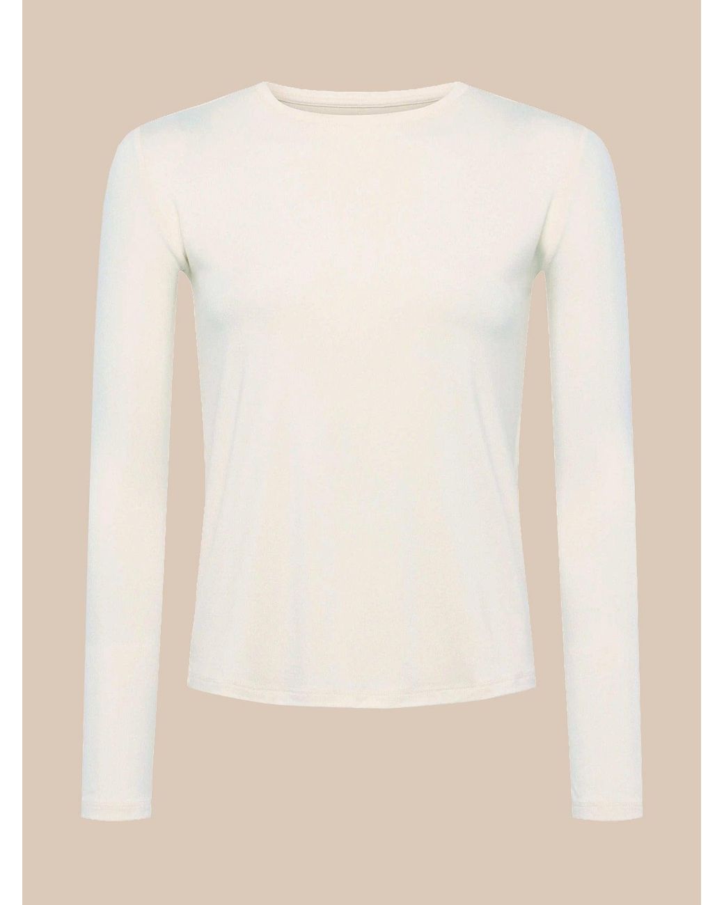 L'Agence White Tess Long Sleeve T-Shirt