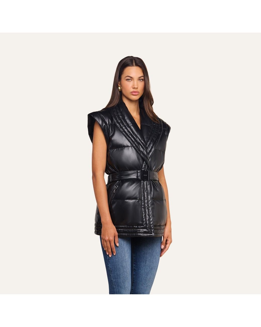 L'Agence Black Ignis Puffer Vest